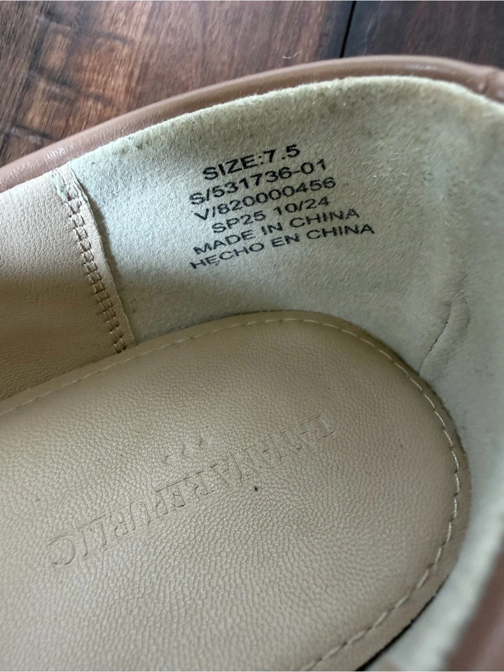Banana Republic Factory Vegan Leather Nude Tan Mary Jane Flat